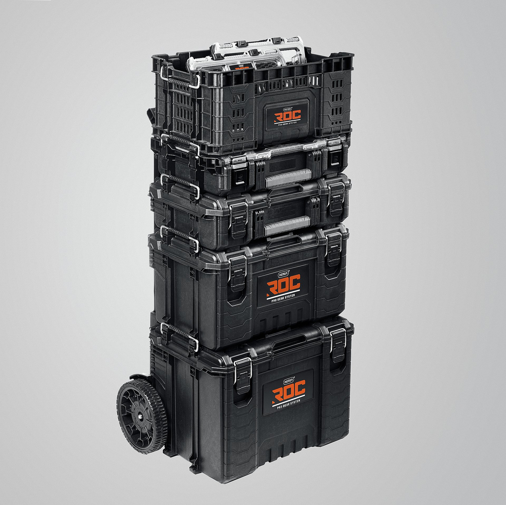 KETER ROC PRO GEAR 2.0 (22″) тележка с пластиковым ящиком (38370)