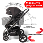 Коляска трансформер Bubago Zoom 3в1 черный