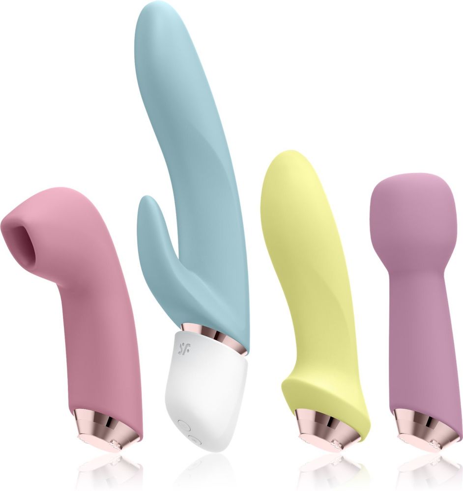 Satisfyer Králičí vibrátor + Anální vibrátor + Masážní hlavice + Stimulátor klitorisu HOT BUNNY CONNECT APP
