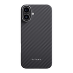 Арамидный чехол MagSafe PITAKA Classic Edge Case для iPhone 16 Plus Ультратонкий чехол из арамидного волокна с вырезом для Контроллера камеры