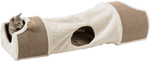 Туннель-когтеточка для кошек Trixie Scratching Tunnel, размер 110x30x38см., светло-серый / коричневый