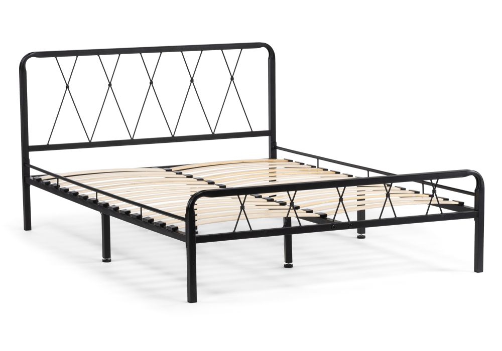 Полутораспальная кровать Иоханна 18 140х200 черная