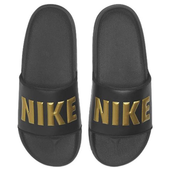 Nike Offcourt 'Black Metallic Gold'