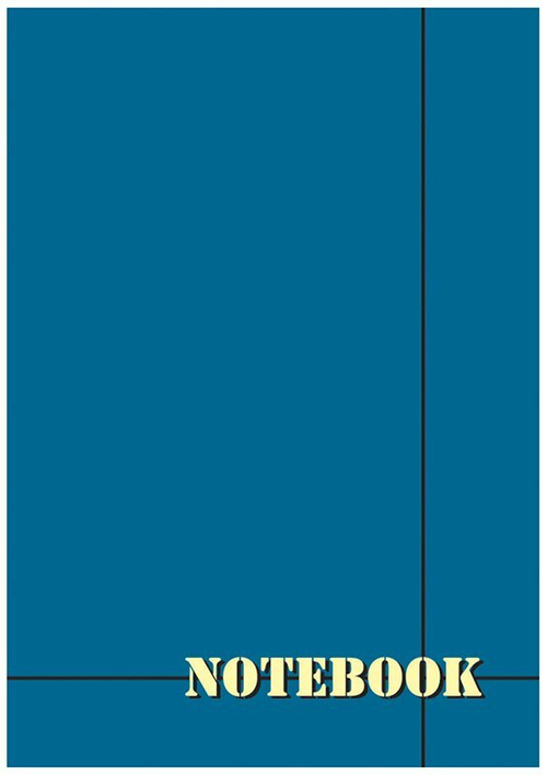 Блокнот Notebook, А5, 80 листов, клетка, гребень, однотонное ассорти