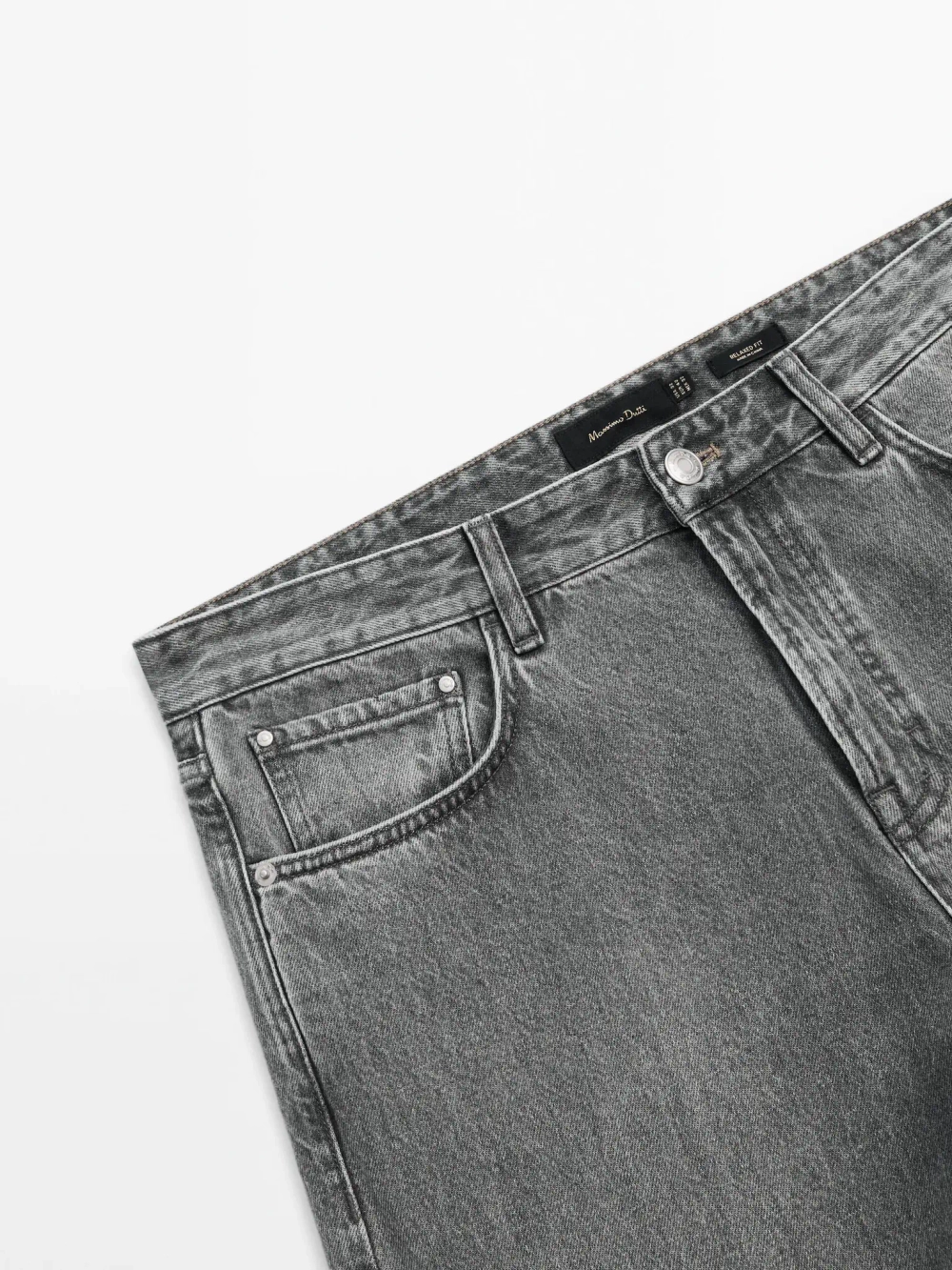 Massimo Dutti Джинсы свободного кроя, серый