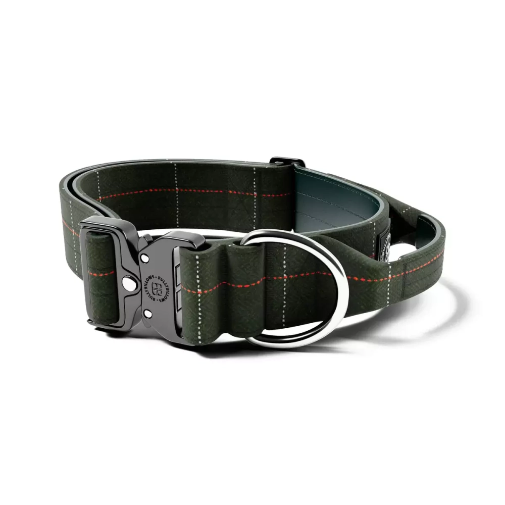 Ошейник Combat TWEED 5 см с ручкой BullyBillows