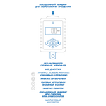 KING TONY (34207-1A) Динамометрический адаптер серии "DIGITAL", 1/4", 6-30 Нм, для левой и правой резьбы, кейс