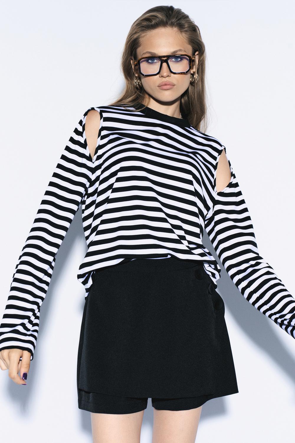 Джемпер "Босфор" тельняшка ч/б