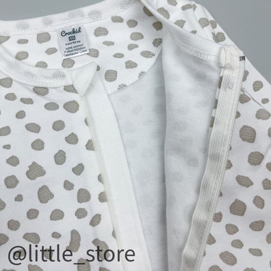 Слип "Любимые зверята" из футера с начесом, Камешки на сахаре