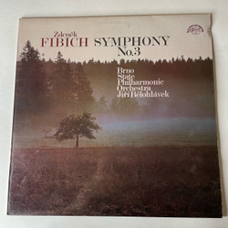 Винтажная виниловая пластинка LP Zdenek Fibich Зденек Фибих, Brno State Philharmonic Orchestra, Jiri Belohlavek Симфония Symphony No.3 (Чехословакия 1985)