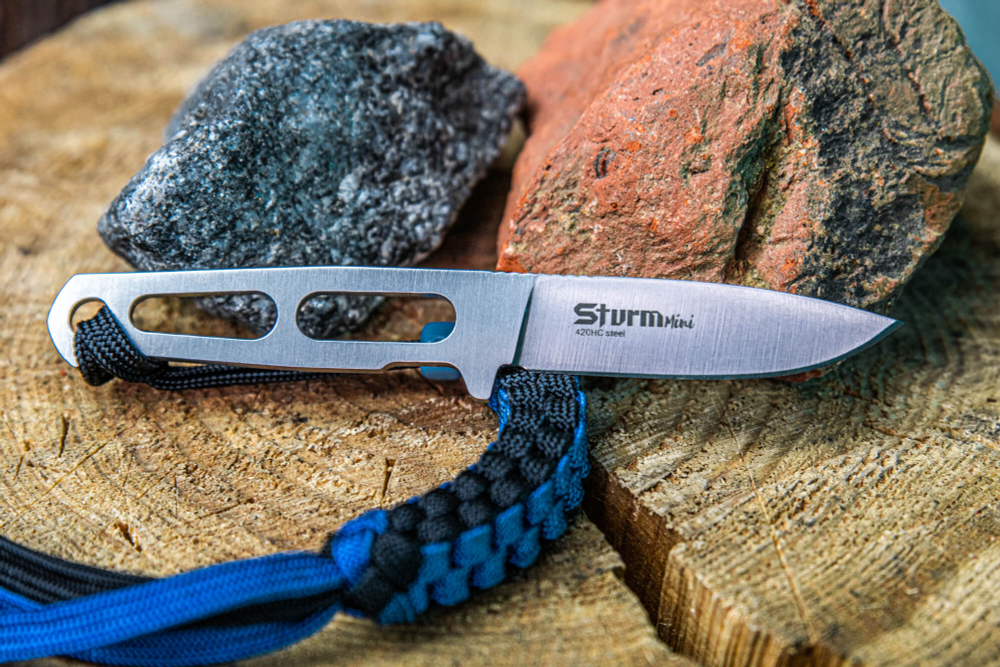 Туристический нож Sturm Mini 420HC StoneWash