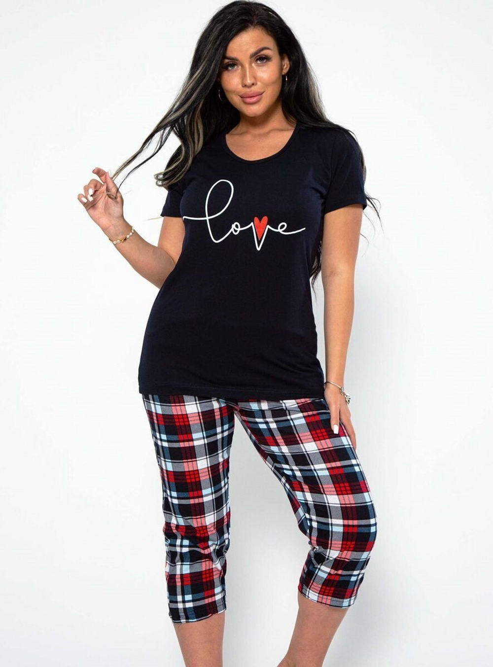 [m]Пижама х/б бриджи+футболка УБФ00020