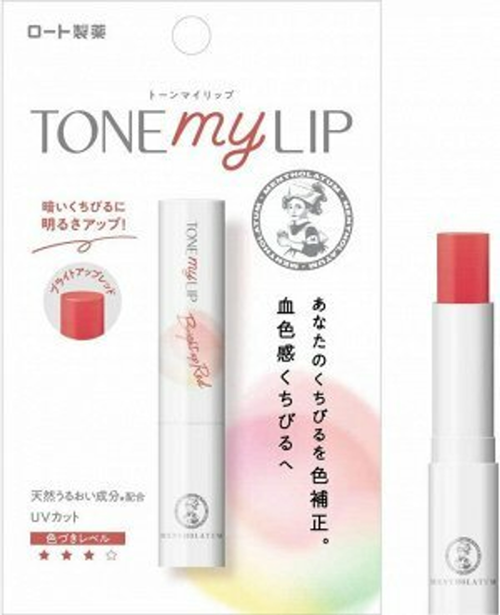 ROHTO Tone My Lip - оттеночный увлажняющий бальзам для губ