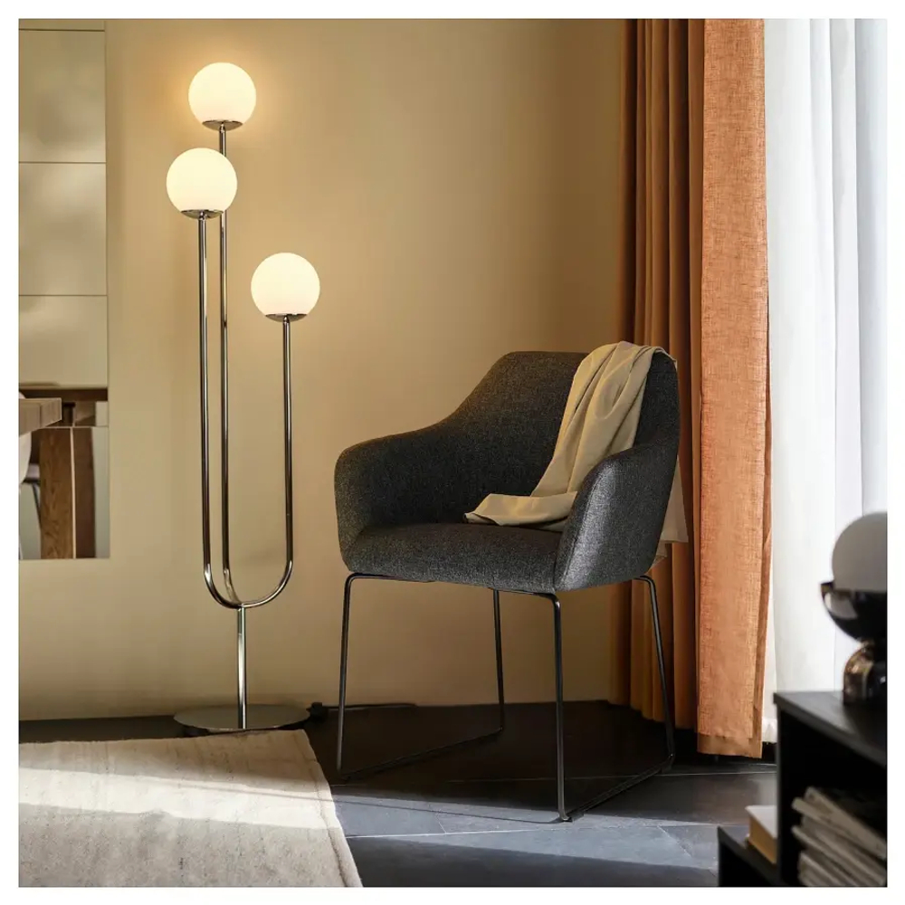 Стул - TOSSBERG IKEA/ТОССБЕРГ ИКЕА, 82х60х56 см, серый/черный