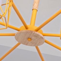 Потолочная люстра CORF B3 Yellow 8 lamps