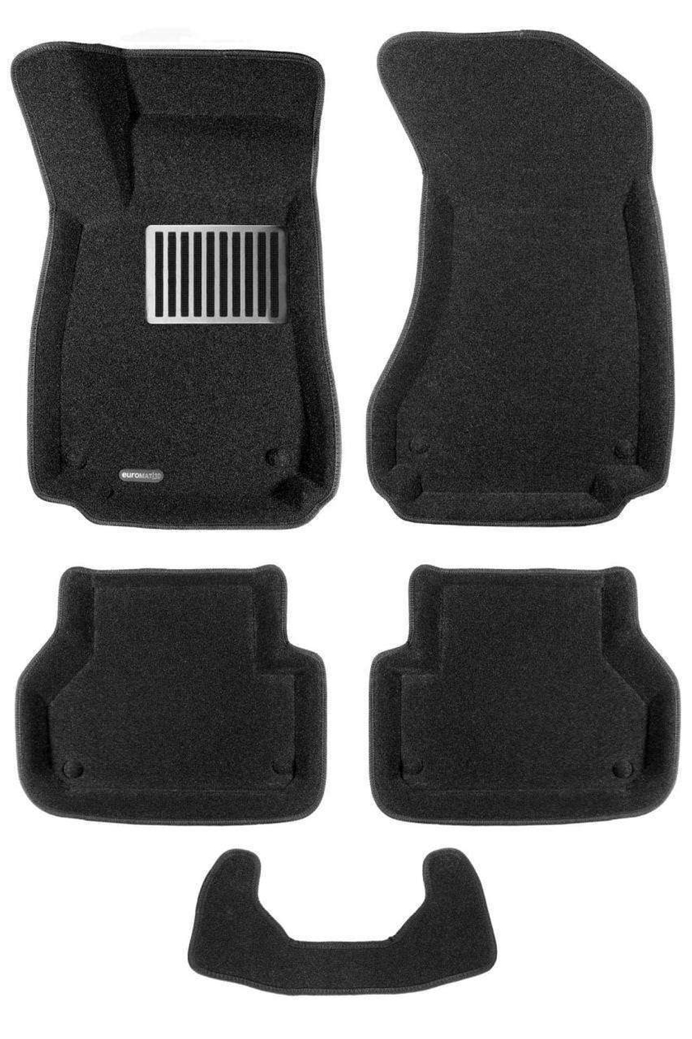 Коврики салона для AUDI A4 (2017-)/A5 Sportback (2017-) Euromat 3D Lux черные. Арт. EM3D-001102