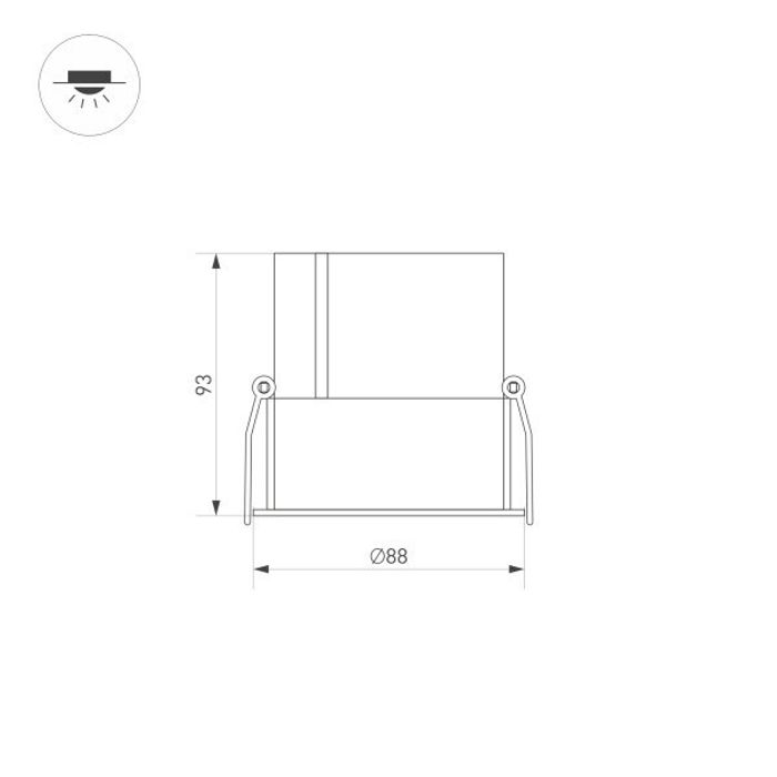 Светильник Downlight Arlight 035462