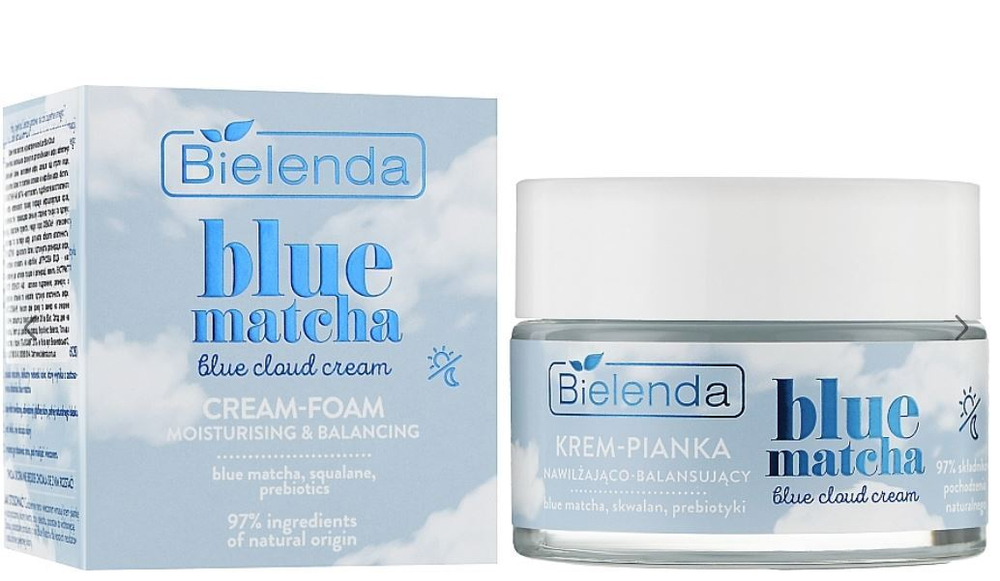 Bielenda Blue Matcha 50ml Крем-пенка увлажняющий