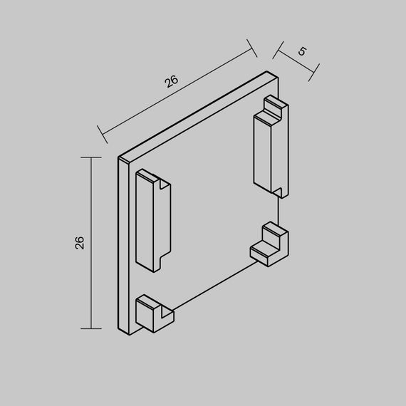 Аксессуар для трековой системы Maytoni Technical EXILITY Accessories for tracks Exility TRAMN034EC-41W
