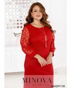 Платье однотонное Minova 46668