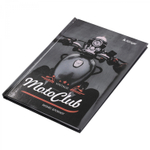 Ежедневник недатированный, А5, 7БЦ, Alingar, ламинация, 80 л., клетка, "Мотоклуб"