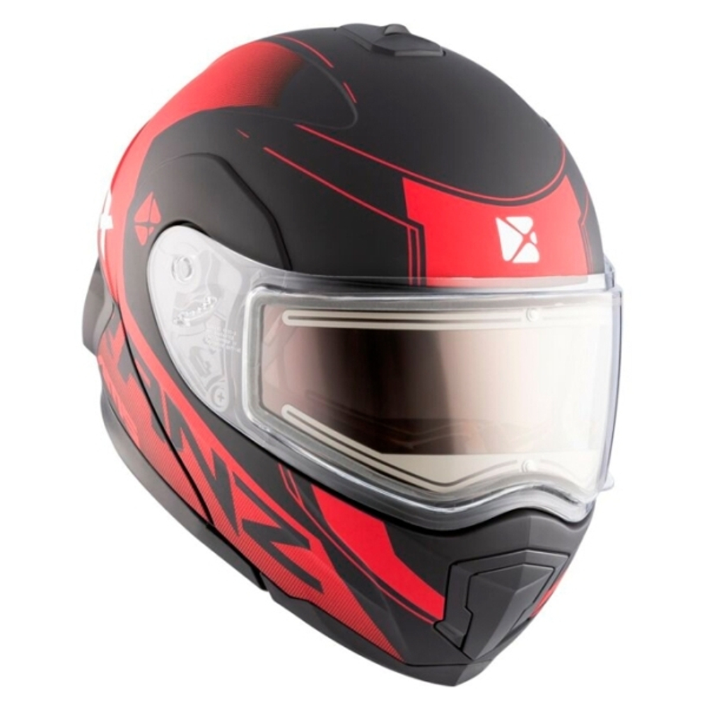 Шлем CKX TRANZ 1,5 Ams DL+EDL Caliber Matt red XS