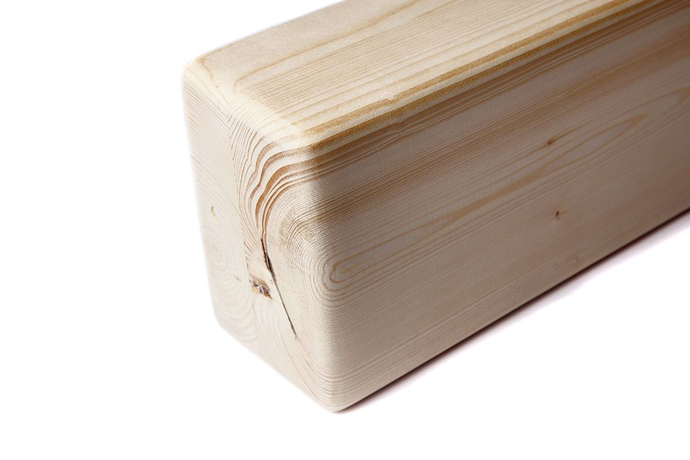 Кирпич для йоги люкс из сосны шлифованный