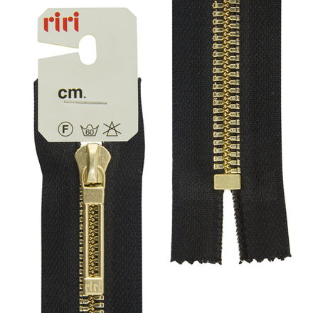 Молния металл, Golg, слайдер STAB, неразъёмная, 6 мм, 16 см, цвет 2110, черный (10013160/040320/0112