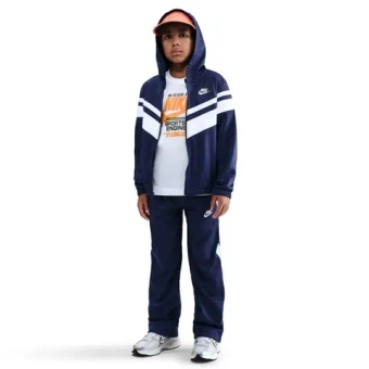 Boys' Спортивный костюм Nike Kids Sportswear Dri-Fit Hooded - midnight navy/white/white