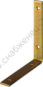 ЗУБР УМ-4.0 125х125х20 х 4 мм, желтый цинк, узкий мебельный уголок (31031-125)