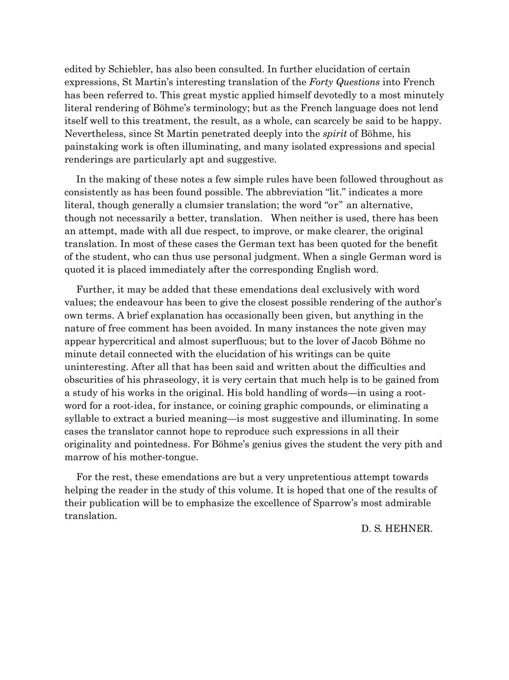 Forty questions of the soul | J. Boehme