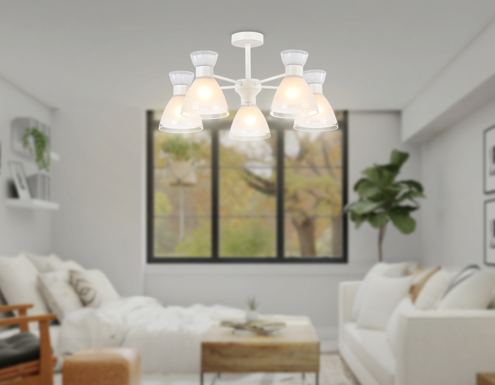 TR3179/5 WH белый E27/5 max 40W D570*280