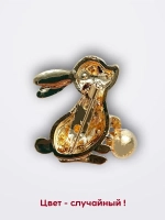 Мини брошь женская "Кролик" Символ 2023 года