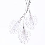 Гирлянда для дома 2,5м 12 ламп LED с насадками СЕРДЦЕ, прозрач.пров., авторежим.,IP-20 RG/RB