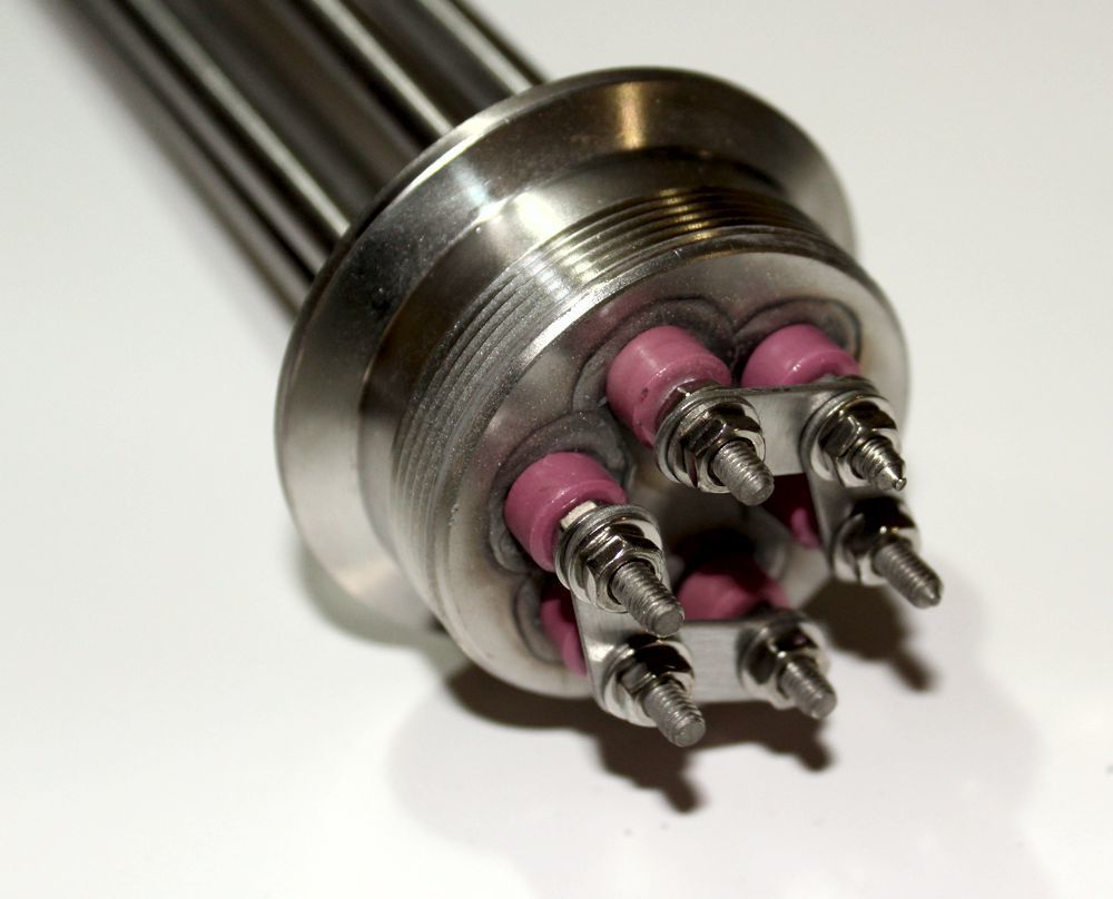 ТЭН нагревательный, 3кВт, под кламп 2" (нержавейка), 1шт