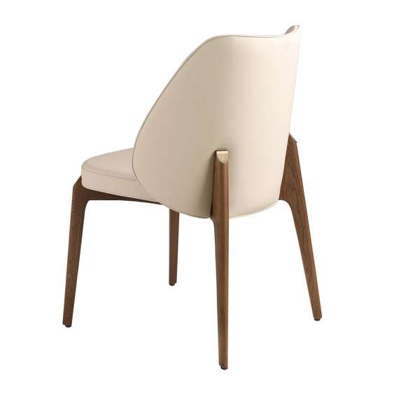 Стул 4207 из кремовой экокожи