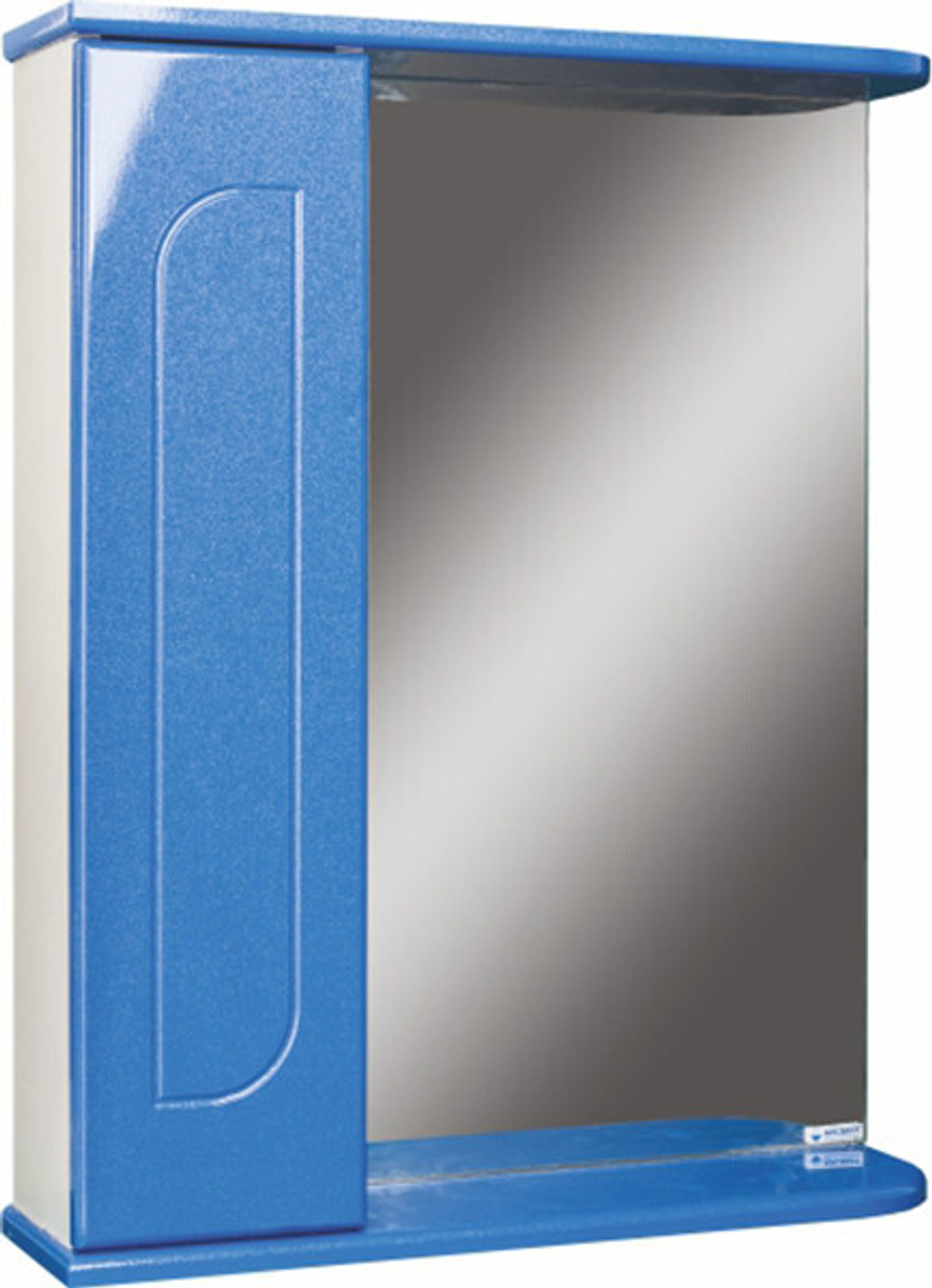 Зеркальный шкаф Айсберг Радуга 550 Синий металлик (565х154х700 мм) DA1129HZR