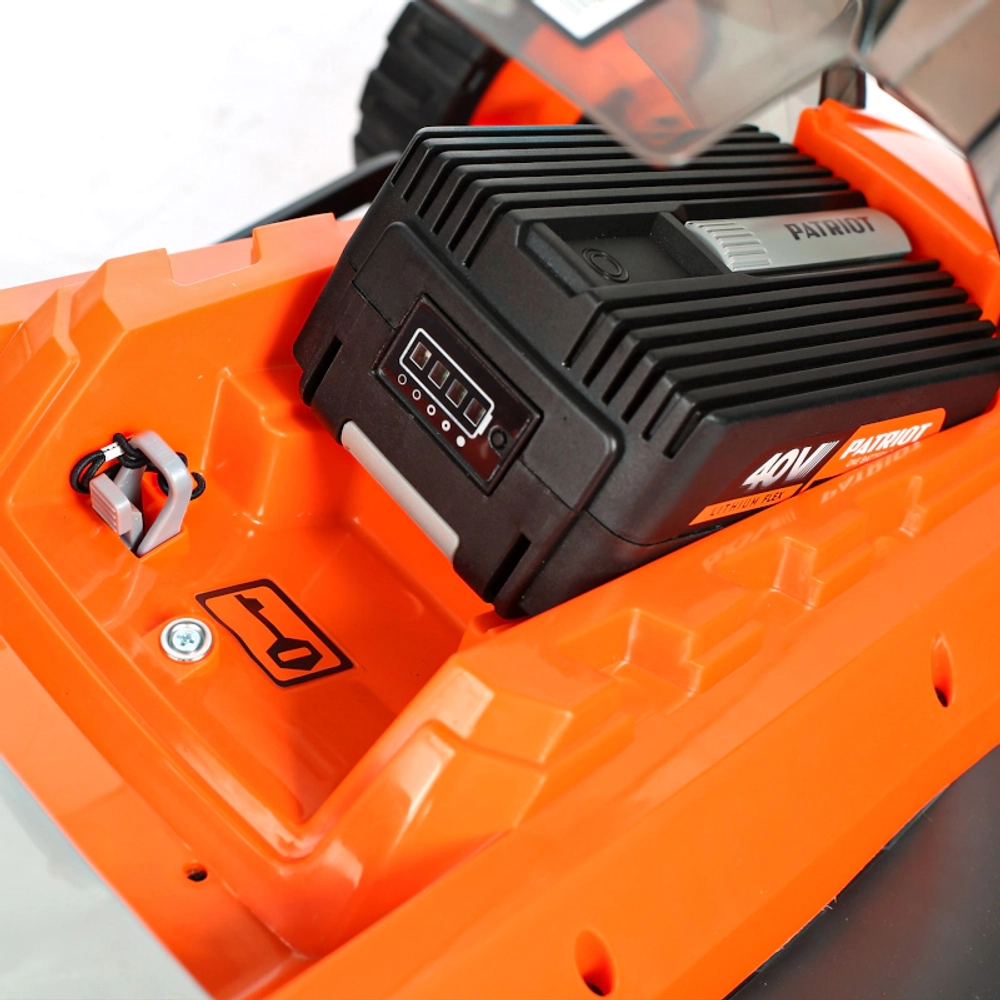 Газонокосилка аккумуляторная PATRIOT CM 435XL 40В (1 x 2.5 Ач, ЗУ) нож 37 см, 512201435