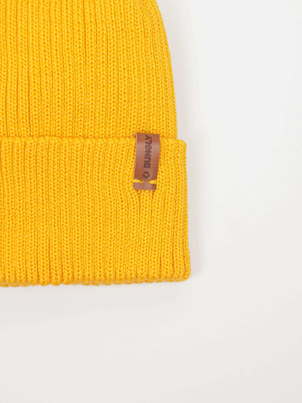 Шапка тыква из смесовой шерсти однослойная "Горчица"