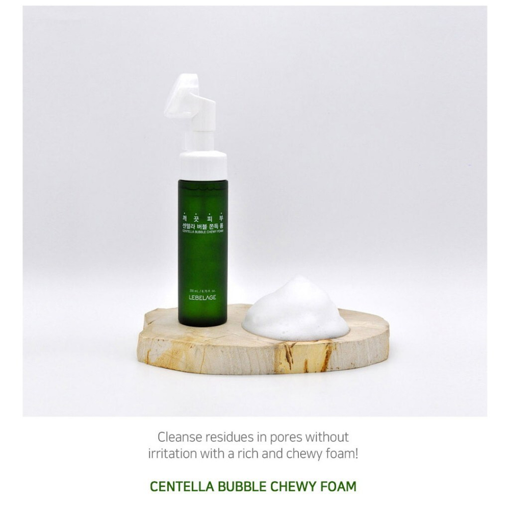 Пенка для лица очищающая с экстрактом центеллы азиатской Lebelage Centella Bubble Chewy Foam (200мл)
