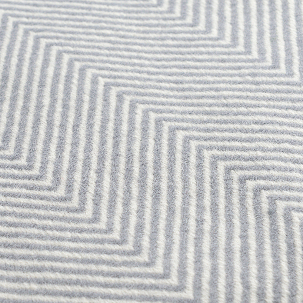 Плед из шерсти мериноса серого цвета из коллекции essential, 130х180 см