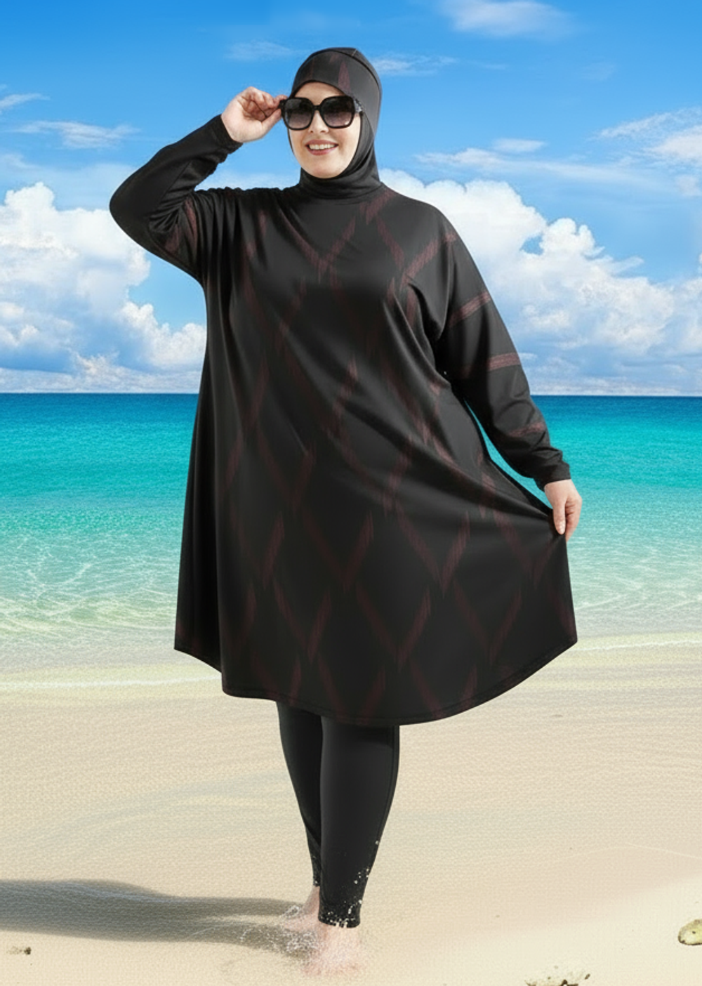 Купальный костюм 17277 ромбы