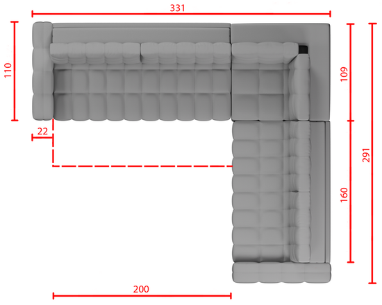 Диван угловой АМАДЕЙ (3+угл+2)