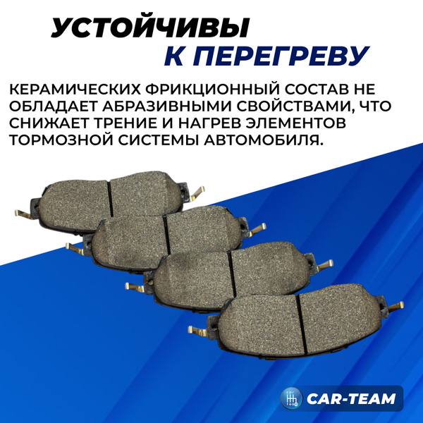 Колодки тормозные передние (керамические) Chery Tiggo 8 Pro Max, Jaecoo J7  (арт. ZCP-1184)