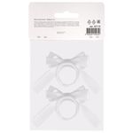 Банты для волос НАБОР 2 шт., 9х11 см, 7х4 см, 8х10 см, белый, АССОРТИ, MONTE VITA, 457118