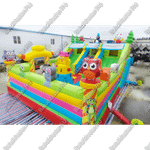 Коммерческий надувной батут "Дружная компания 2", 8*6*4 м