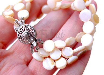 браслет из перламутра б-0508-18