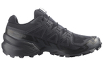 SALOMON Salomon Speedcross 6 Gore-tex wear-resistant breathable low-cut outdoor functional shoes men's black