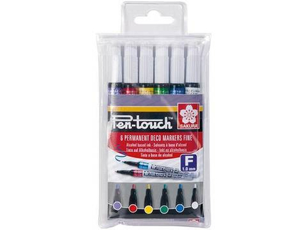 Набор маркеров Pen-Touch 6шт тонкий стержень