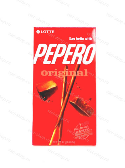 Соломка в шоколадной глазури Pepero Original, Lotte, 47 гр.